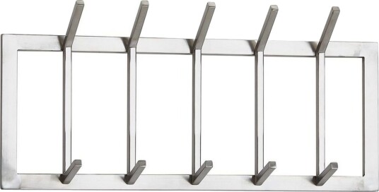 Garderobe Wohnling Vegghengt klesstativ 5 metallkroker polert matt -