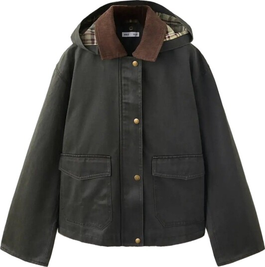 Mango Corduroy Collar Jacket BEIGE KHAKI 152