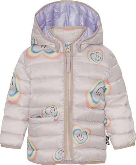 Molo Polstret Jakke Harmony Baby Aura Heart Molo 74 Dunjakke Rosa