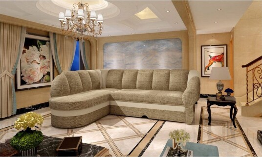 Seksjon Eltap Benano 250x85x180 cm Berlin 03 Soft 33 Beige Venstre
