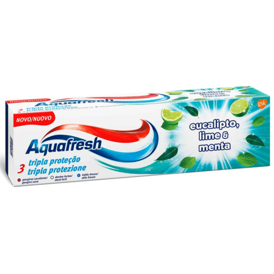 Aquafresh Tannkrem Senses Eucalyptus Lime & Mint 75ml Aquafresh Tannkrem Senses Eucalyptus Lime & Mint 75ml