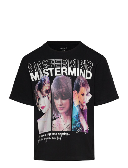 name it Celebrity Icons Ss Nreg Top Sky Black 116