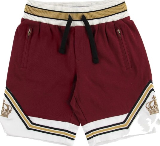 Dolce & Gabbana Shorts   Bordeaux m. Hvit/Gull   Dolce & Gabbana   6 år (116)   Shorts   Rød