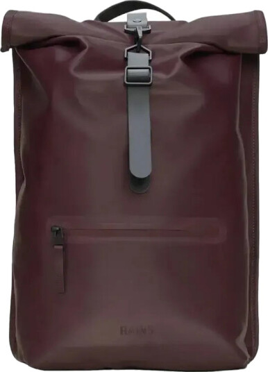 Rains Rolltop Rucksack W3 - Burgundy - ONE SIZE Rains Rolltop Rucksack W3 - Burgundy - ONE SIZE