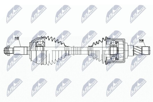 Nty Drivaksel NTY NPW NS 132