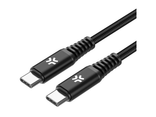 Celly USB-C Kabel 100W 2m Slitesterk Nylon Svart Celly USB-C Kabel 100W 2m Slitesterk Nylon Svart