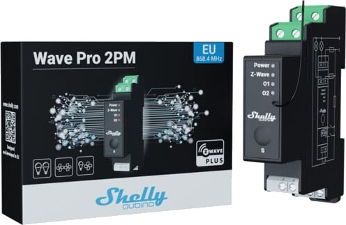 Shelly 2-Kanals Din-Skinnerelé Med Energimåling Shelly Qubino Pro 2Pm Shelly 2-Kanals Din-Skinnerelé Med Energimåling Shelly Qubino Pro 2Pm
