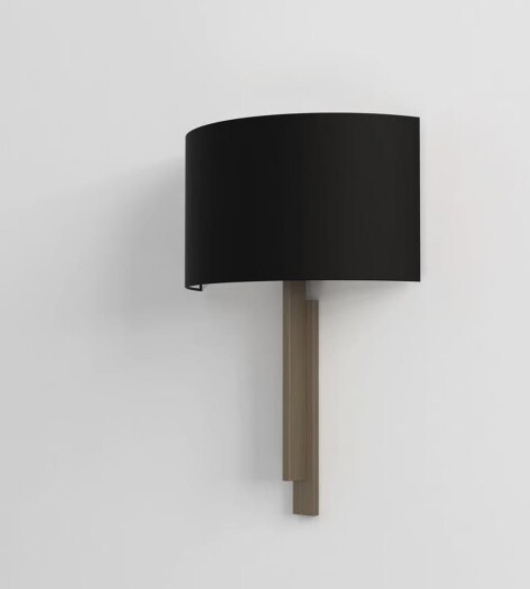 Tate vegglampe m/skjerm Bronse/Svart