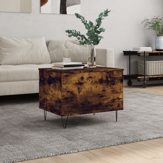  Salongbord røkt eik 60x44,5x45 cm konstruert tre 8721012112643
