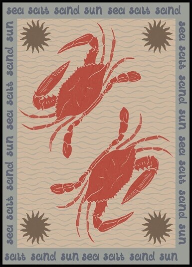 Carbs marine life Plakat Plakat / 40x50cm