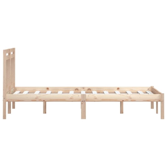 vidaXL Sengeramme heltre furu 200x200 cm
