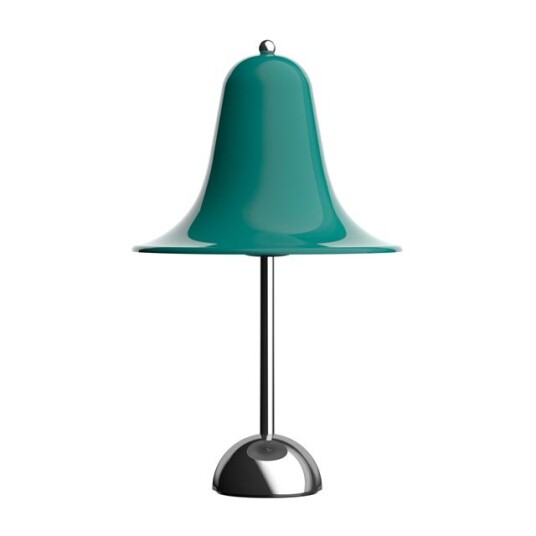 Verner Panton Pantop Bordlampe Ø23 Mørk Blågrønn Verner Panton Pantop Bordlampe Ø23 Mørk Blågrønn