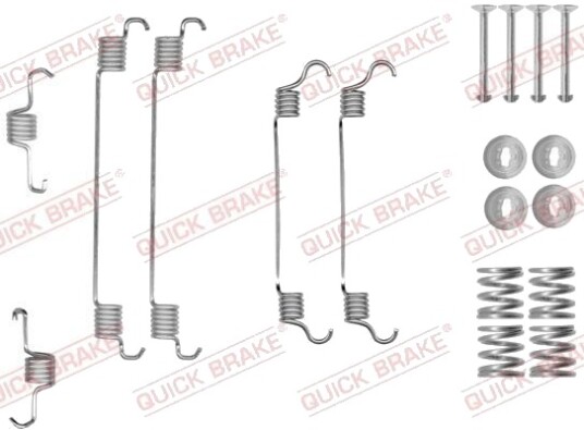 Tilbehørsett, bremsesko QUICK BRAKE 105-0820 Tilbehørsett, bremsesko QUICK BRAKE 105-0820