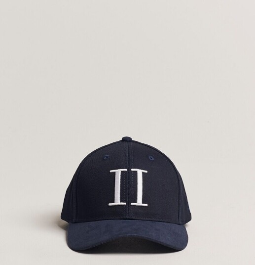 Les Deux Core Baseball Cap Suede II Dark Navy Les Deux Core Baseball Cap Suede II Dark Navy