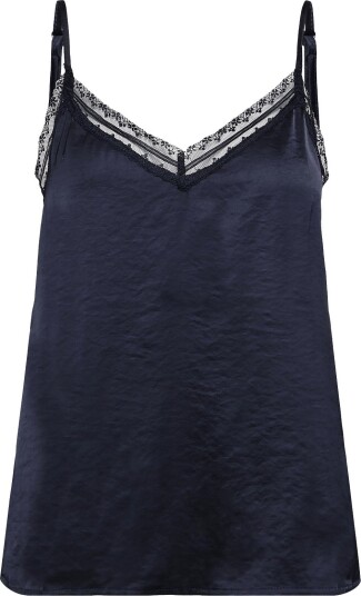 Lollys Laundry Vianell Top   DARK BLUE   M