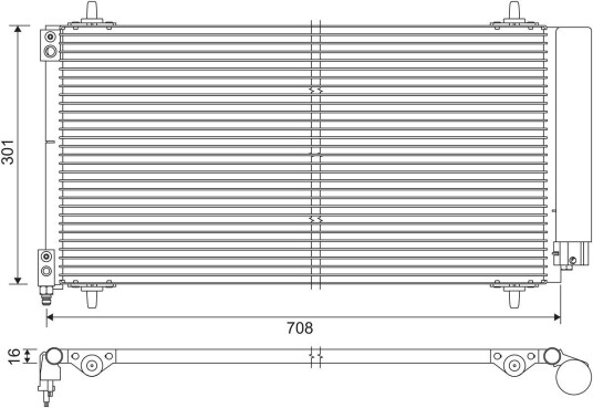Kondensator VALEO 817740 Kondensator VALEO 817740