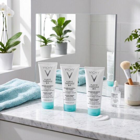 Vichy Purete Thermale 3-i-1 Rensemelk 200 ml 3 stykker