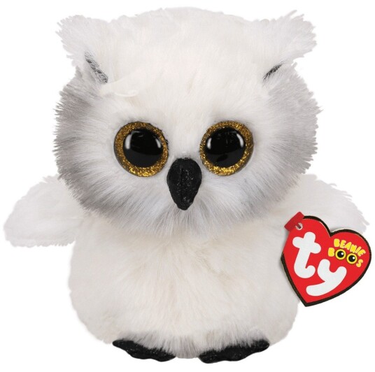 Ty Beanie Boos Ugle Austin 24 Cm Fra 3 År Ty Beanie Boos Ugle Austin 24 Cm Fra 3 År