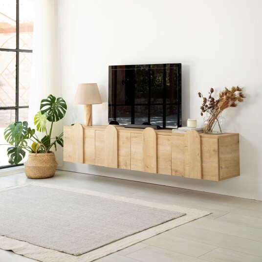 Malpani TV-benk 180 cm - Eik