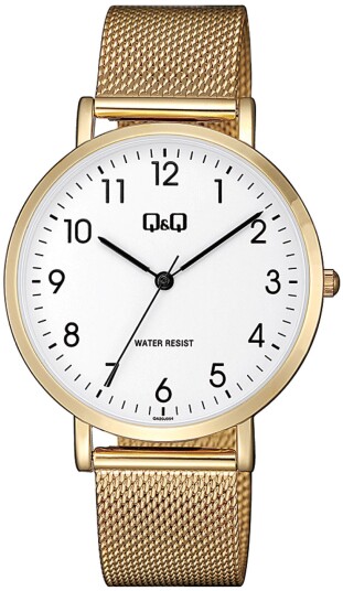 Q&Q Herreklokke QA20J054Y Classic Hvit/Rose gulltonet stål Ø40