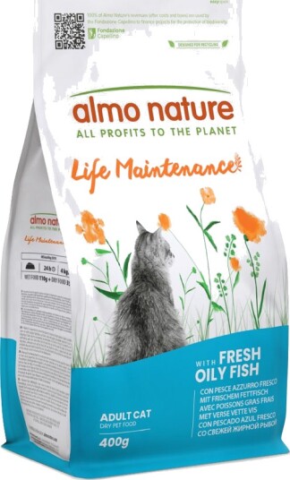 Almo Nature Holistic Tørrfôr Functional Life Maintenance Fet & Ris Fisk 400 G