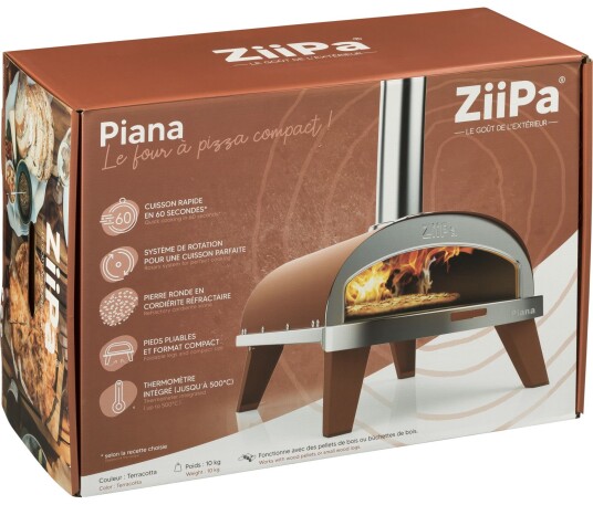 Ziipa Piana Trepizzaovn Farge Terrakotta Ziipa22-003