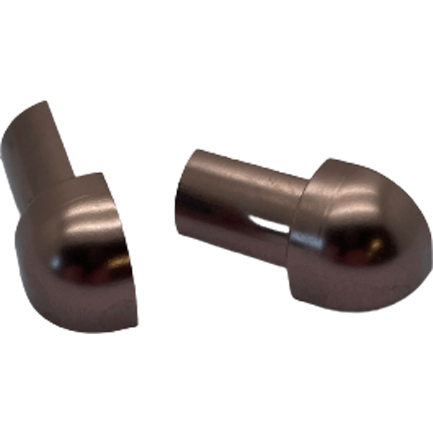 GENESIS HJØRNESTYKKE UTV. 12MM BLANK KOBBER EAC 2-PK