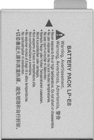 Ekstra Digital Canon Batteri Lp-E8 DV00DV1255