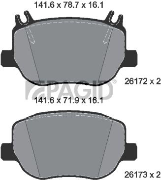 PAGID T4273N Bremseklosser