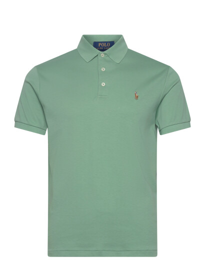 Polo Ralph Lauren Custom Slim Fit Soft Cotton Polo Shirt   Green   XXL