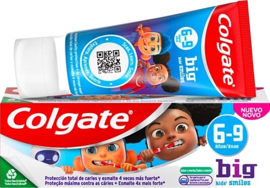 Colgate Barnetannkrem Big Kids Smiles 6 år/+ 50 ml.