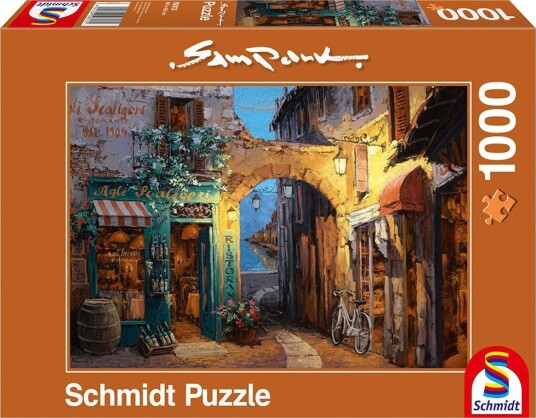 Schmidt Puzzles 59313 Sam Park Puslespill 1000 Brikker Alley Ved Comosjøen