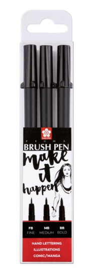 Sakura Pigma Brush Pen 3-set
