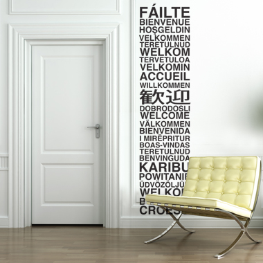 Welcome wallsticker av Alan Smithee, 33x138 cm Welcome wallsticker av Alan Smithee, 33x138 cm