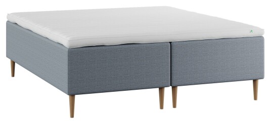 Bovento Lux Boksmadrass, Fast, 180x200 m. latex overmadrass, Antracit Unoliving