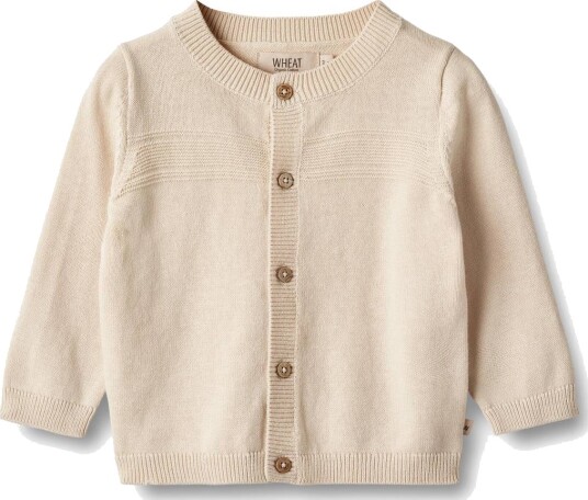 Wheat Knit Cardigan Sofus Sandshell (80 / 1 år)