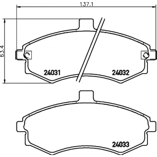 Bremseklosser HELLA 8DB 355 010 481