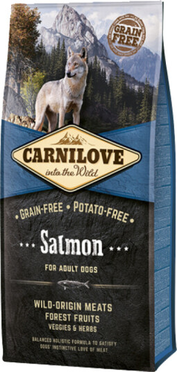 Carnilove Hundemat Laks 1,5 kg - Kornfri Tørrfôr for Voksne Hunde
