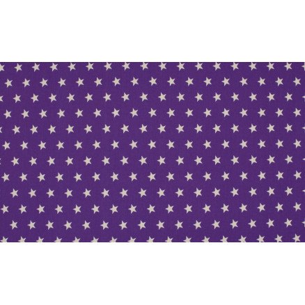 Diverse Minimals Bomullspoplinstoff Print 143 Star Purple 145cm 50cm