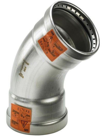 Viega sanpress inox xl elbow 45° 88.9 482664