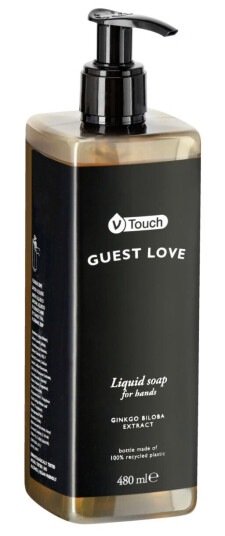 VEGA Såpe V-Touch Guest Love dispenser; 480 ml; Rav; 18 Stykk / Forpakning