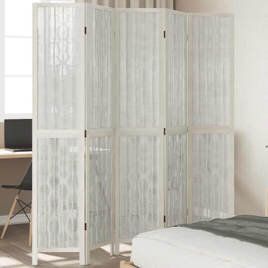  Romdeler 5 paneler hvit heltre keisertre 8721012073753