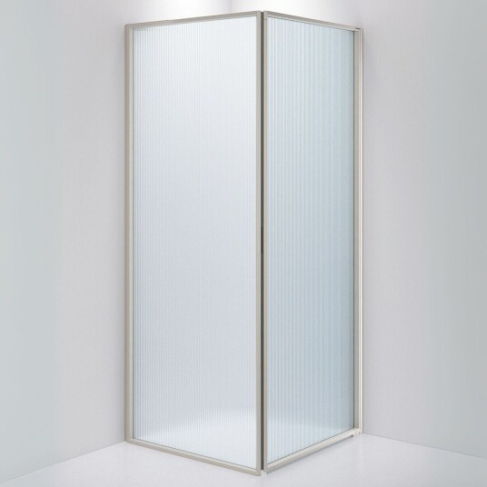 INR Iconic Nordic Rooms Dusjhjørne Edge 13 Måltlpasset - Høyre / Stone Sway Glass