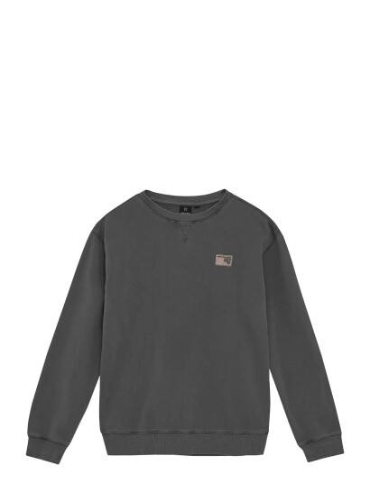 Indian Blue Jeans Oversized Sweater Ibj Washed Grey 116 Indian Blue Jeans Oversized Sweater Ibj Washed Grey 116