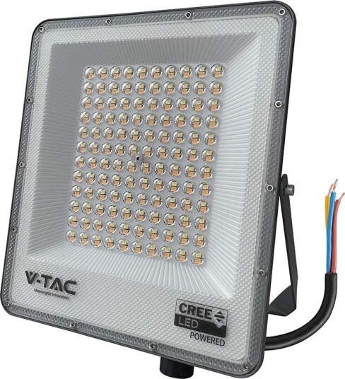 V Tac 100W LED lyskaster CCT 120lm/W IP65 CREE chip 6 års garanti Slimline serien Kulør : 3 i 1