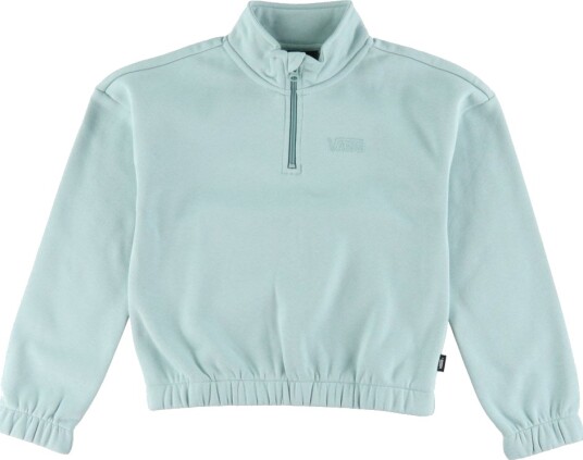 Vans Collegegenser Halv glidelås i mockup stil Grå Mist Vans 10 12 år 140 152 Collegegenser Grønn