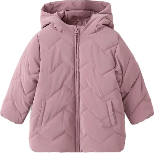 Mango Long Padded Anorak LT PASTEL Purple 110 Mango Long Padded Anorak LT PASTEL Purple 110