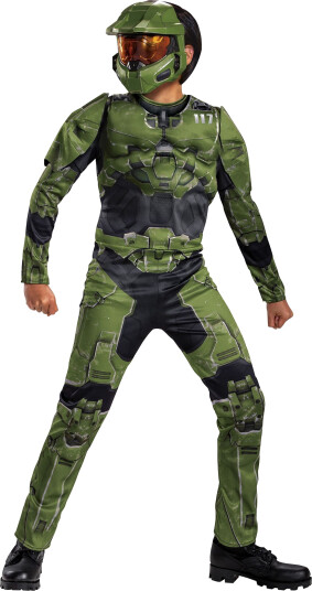 Jakks Pacific GmbH Halo Master Chief Barn Karnevalskostyme Medium