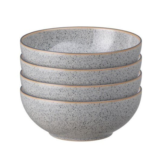 Denby Studio Grey skål 17 cm 4 stk Denby Studio Grey skål 17 cm 4 stk