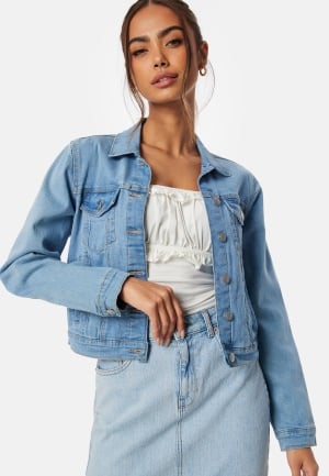 Happy Holly Lottie Denim Jacket Light blue 38 Happy Holly Lottie Denim Jacket Light blue 38